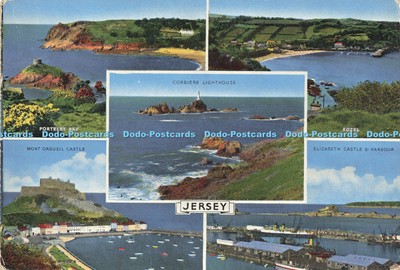 D195693 Trikot Mont Orgueil Castle Portelet Bay Corbiere Leuchtturm Premier Prin