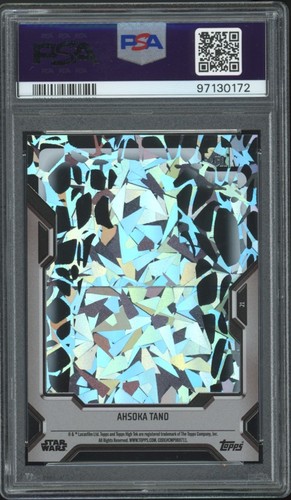 AHSOKA TANO PSA 10 2023 Topps Star Wars High Tek Krykna Diffractor Web #21 89/99 - Picture 2 of 2