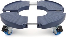Sturdy 2-Pack Plant Rollers with Wheels - Adjustable Base for Potted Plants
