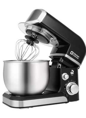 Electric Stand Mixer 6 Speed Kitchen In The Box 3.2 Qt. Black No Attachments