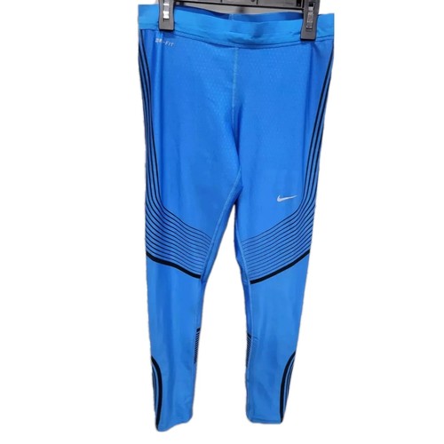 Nike Run Sz Small Blue Power Speed Tights $150 MSRP Gym Pants 719784-435 - Picture 9 of 12