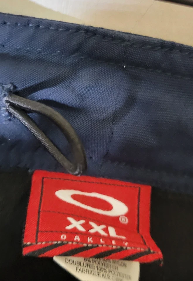 Pantalones Cortos Acolchados Bicicleta de Montaña MTB Forrados Azul 2XL De Colección Y2K Oakley Software Para Hombre Foto 3 de 4