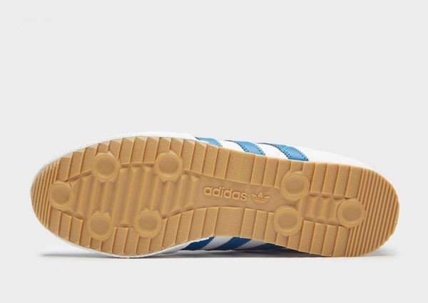 Adidas Originals Samba Super White Leather Blue Stripes & Red M22891 image 6