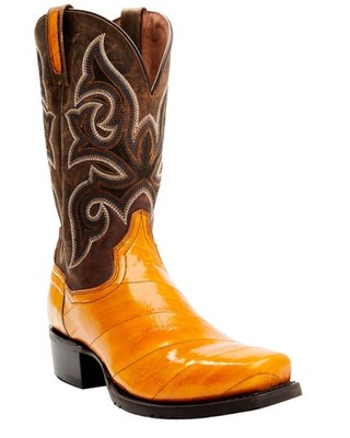 Dan Post Men's Eel Exotic Western Boot - Square Toe - DPS701