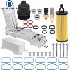 Aluminum Engine Oil Cooler Filter Housing Fits 11-16 Dodge Jeep Chrysler Ram3.6L