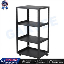 15U 20U Open Frame Server Rack with Casters Wall Mount or Floor for IT and AV