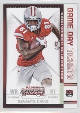 2015 Panini Contenders Draft Picks Game Day Tickets Devante Davis #65 1u6