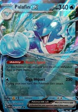 061/167 PALAFIN EX DOUBLE RARE TWILIGHT MASQUERADE POKEMON CARD