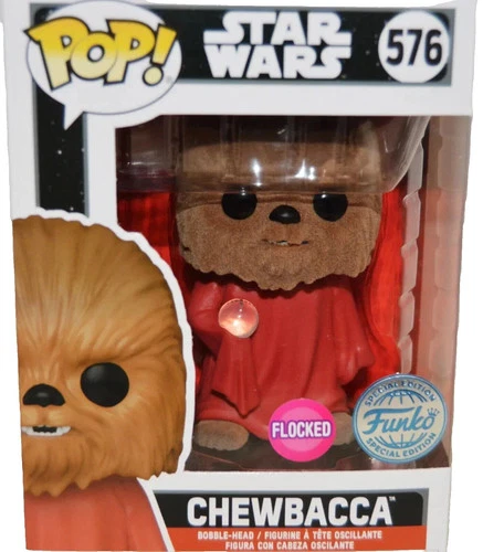 Funko POP! Star Wars: Flocked Chewbacca #576 Disney Exclusive