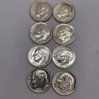 Lot of (8) Roosevelt Dimes 1961 (7) 1957 (1) -All BU from a Roll Lot C