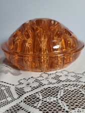  Vtg Pink Depression Glass Flower Frog 22 Hole 5.25” Domed Footed 1916 No. 5