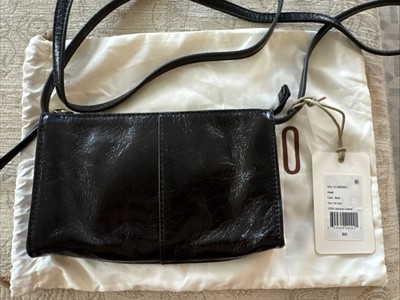 Hobo Black Leather Crossbody Bag Jewel 7 x 4.5, Tag & Hobo Drawstring Bag