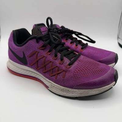 Nike Zoom Pegasus 32 Purple Running Shoes Women s 8 Black Pink