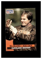 1991 Pro Set #126 Bill Belichick RC Cleveland Browns