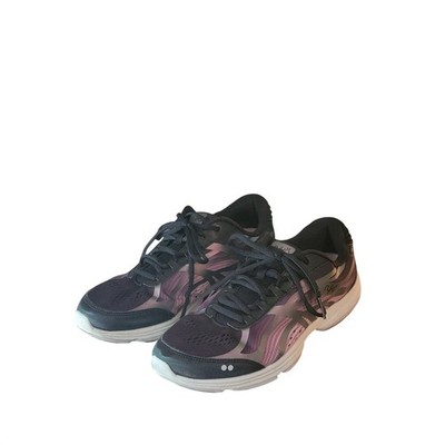 Ryka Devo Plus 3 Black and Purple Walking Comfort Shoes Size 10