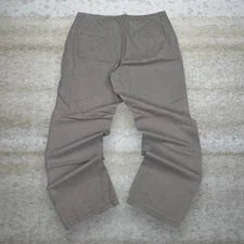 Vintage Y2K Columbia Khakis Pants 36x32 Baggy Wide Leg Chocolate Brown Cotton