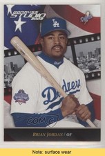 2002 Donruss Studio National Convention Embossing 3/5 Brian Jordan #57 READ 1h1