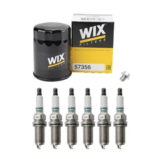 Wix Engine Oil Filter & Denso 6 Iridium Power Spark Plugs kit for FX35 3.5L 03