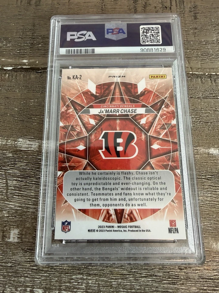 2023 Panini Mosaic JaMarr Chase Kaleidoscopic PSA 10 Gem Mint #KA-2 bengals - Image 2 of 2