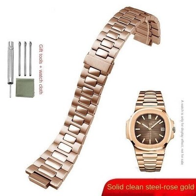 25*13mm For Patek Philippe Nautilus 5726/5711 Strap Watch Band Stainless Steel