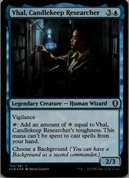Vhal, Candlekeep Researcher 102 - Foil - Commander Legends: Battle for Baldur's Gate