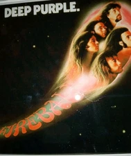 Deep Purple FireBall Painted Glass Style  Carnival Prize Mirror 12x12