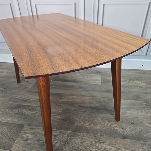 Vintage Wood Danish Inspired Coffee Table - Atomic Sputnik Mid-Century Teak - Picture 9 of 24