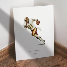 Art Monk Poster Washington Redskins Football 8x10 Illustration Art Print