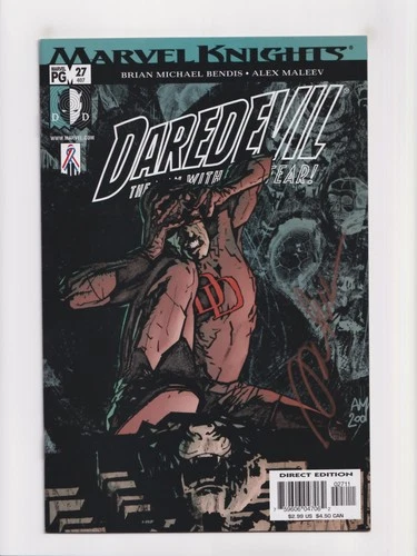 Daredevil #27 NM Signed Alex Maleev 2002 Marvel Comics