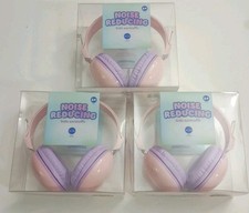 Set Of 3 Vivitar Earmuffs Noise Reducing Kids Ages 5 Pink  Purple NEW Sealed