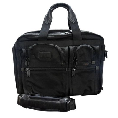 TUMI Alpha Expandable 2-Way Business Bag Briefcase Shoulder Bag Black