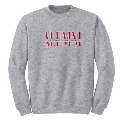 Utah Utes Classic Alumni Crewneck - Sport Grey