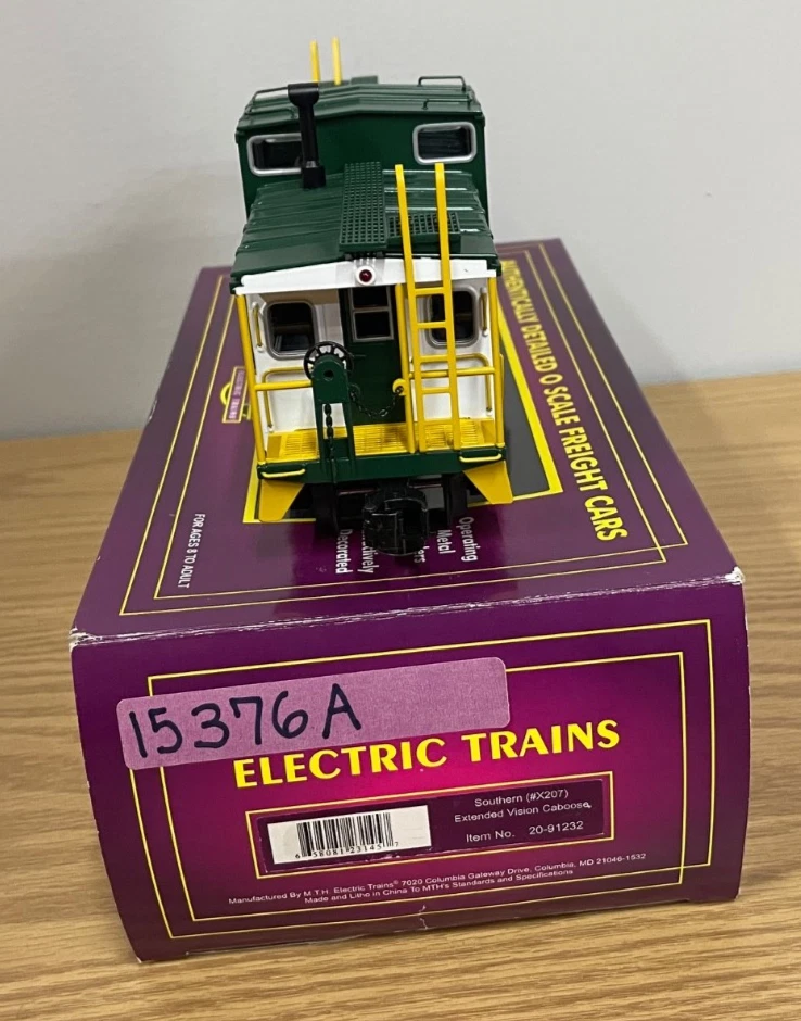 MTH Premier 20-91232 Southern SR Extended Vision Caboose O Scale Train #X207 - Image 3 of 4