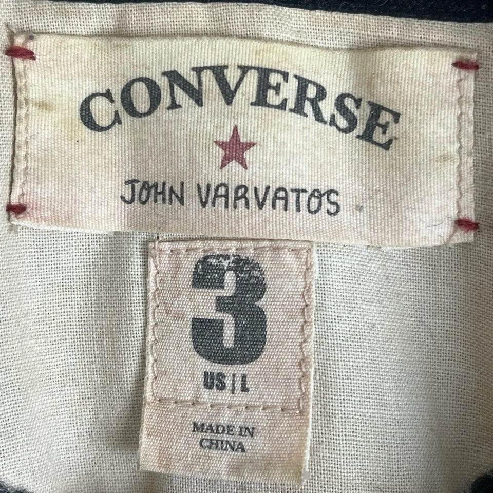 Converse John Varvatos Mens Cardigan Large Wool Blend Gray V-Neck Grandpa Skater - Image 2 of 4