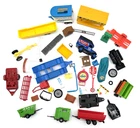 Vintage Matchbox Lesney Parts & Trailers Accessories Mixed Lot of Parts Signs