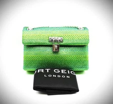 KURT GEIGER Mini Brixton Crossbody Bag in Open Green Color