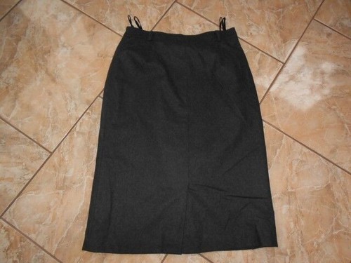 Markenlos Jupe en Laine 42 Gris Moucheté comme Neuf #D1000 - 第 1/1 張圖片