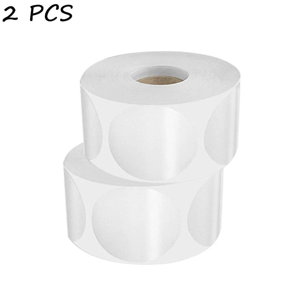 1000 Pièces Étiquette de Sceau Transparent 1Pouces Autocollants Enveloppe Ronde - Photo 4/4