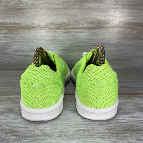 Vans Women's Ultracush Neon Bright Green Lace Up Sneakers Shoes Size 7.5 - Picture 4 of 10