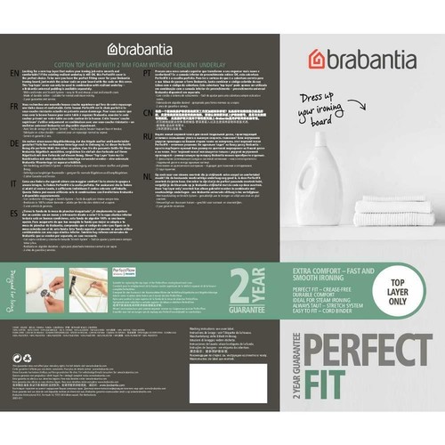 Brabantia Ironing Board Cover - Size C - Neutral - 124cm x 45cm - Cream - 第 3/6 張圖片