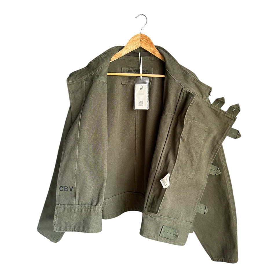 Rare CRAFTMANSHIP Swedish Motorcycle Utility Military Jacket - Image 4 of 4