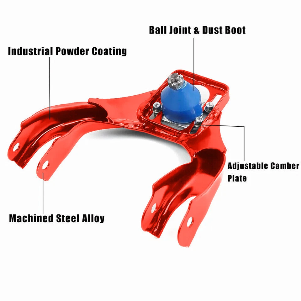 Front Upper Camber Control Arm Bushing Kit for 92-95 Civic EG 94-01 Integra DC2 - Изображение 2 из 4