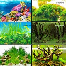 Fish Tank Background HD Aquarium Decoration 3D Landscape Sticker Double Sided