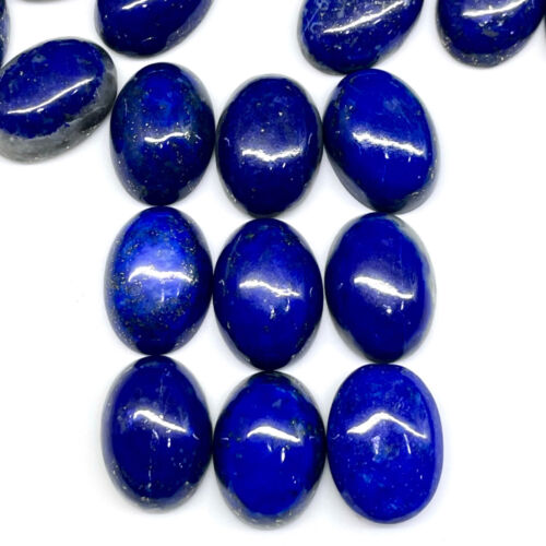 25 Pcs Natural Untreated Lapis Lazuli 17.8-18.2mm Oval Loose Cabochon Gemstones - Picture 17 of 17