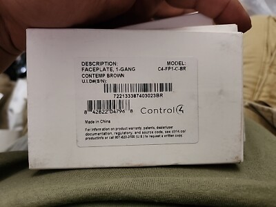 C4-FP1-c-br- Control4 Faceplate, Brown , 1 Gang