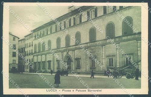 Lucca Città Piazza Palazzo Bernardini cartolina JK2355