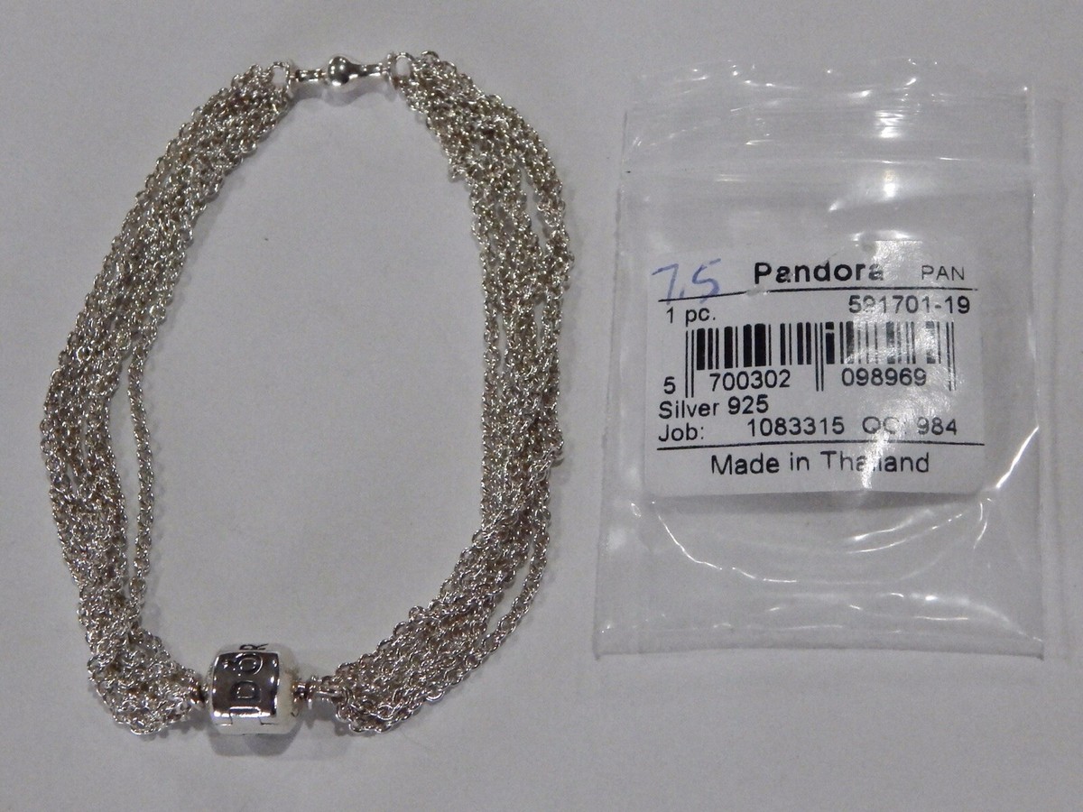 Clip Older Pandora Bracelets PANDORA Sterling Silver Multi Strand