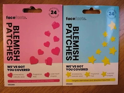 Face Facts Blemish Patches - Yellow Stars and Pink Hearts - Acne Repair Stickers