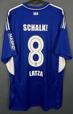 MEN FC SCHALKE 04 2022/2023 DANNY LATZA #8 SOCCER FOOTBALL SHIRT