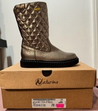 Naturino Lidia Bronze Boots New with box